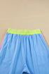Color Block Detail Casual Two-piece Set